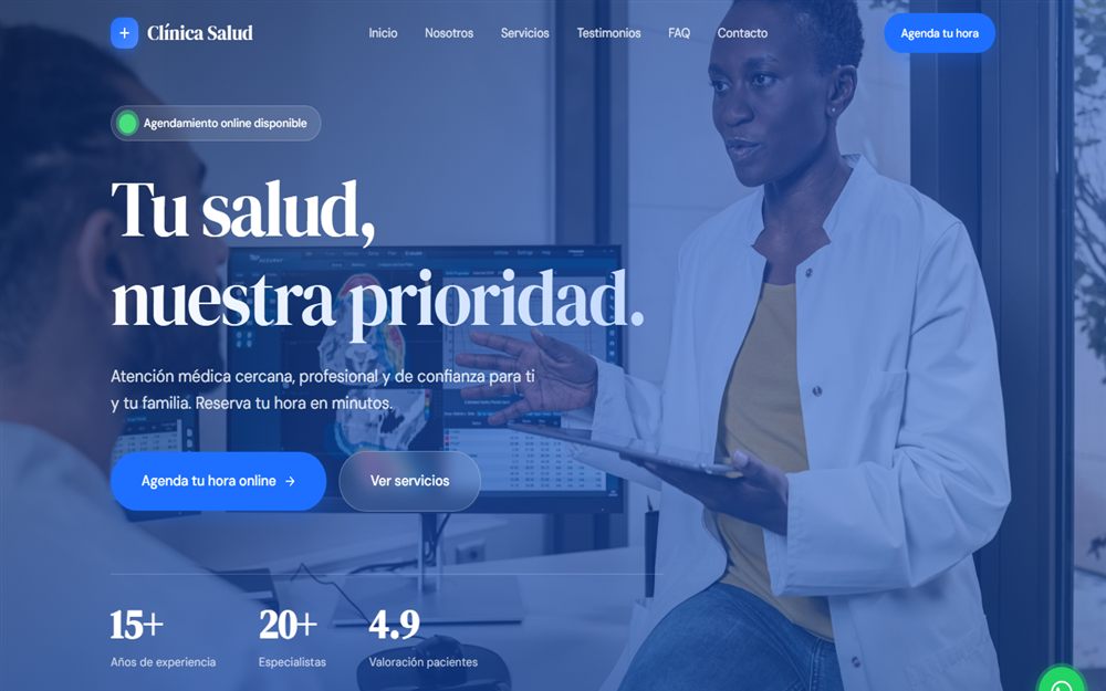 Portada de la demo Clínica Salud
